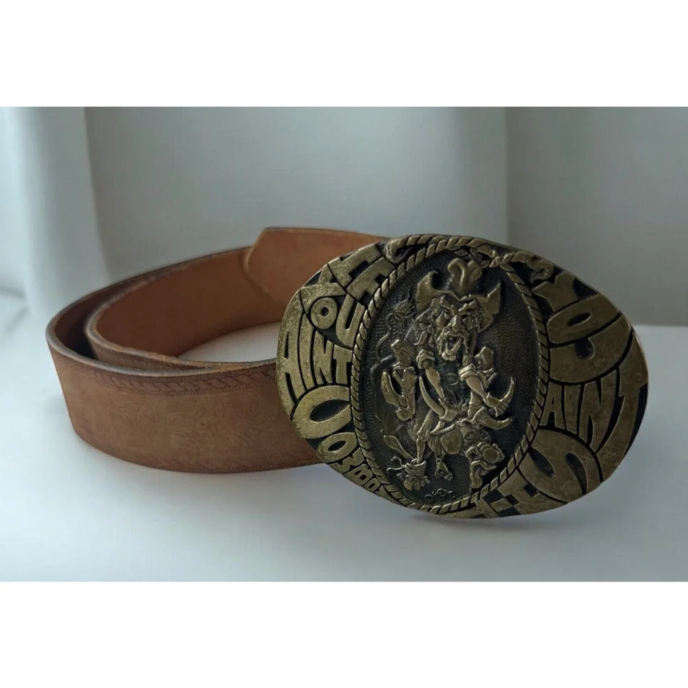 If You Aint Cowboy You Aint *hit Belt Buckle Award Design Metals Inc Solid Brass